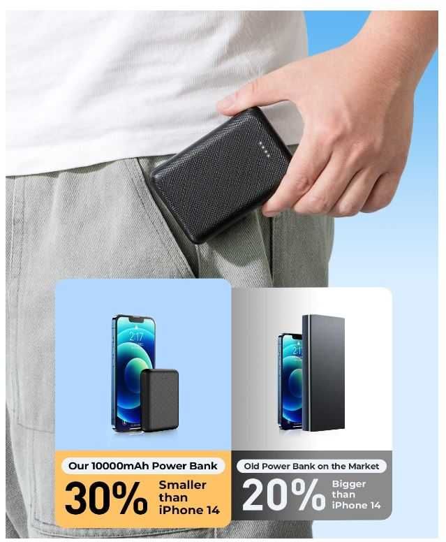 Mini powerbank Posugear 10000mAh 15W