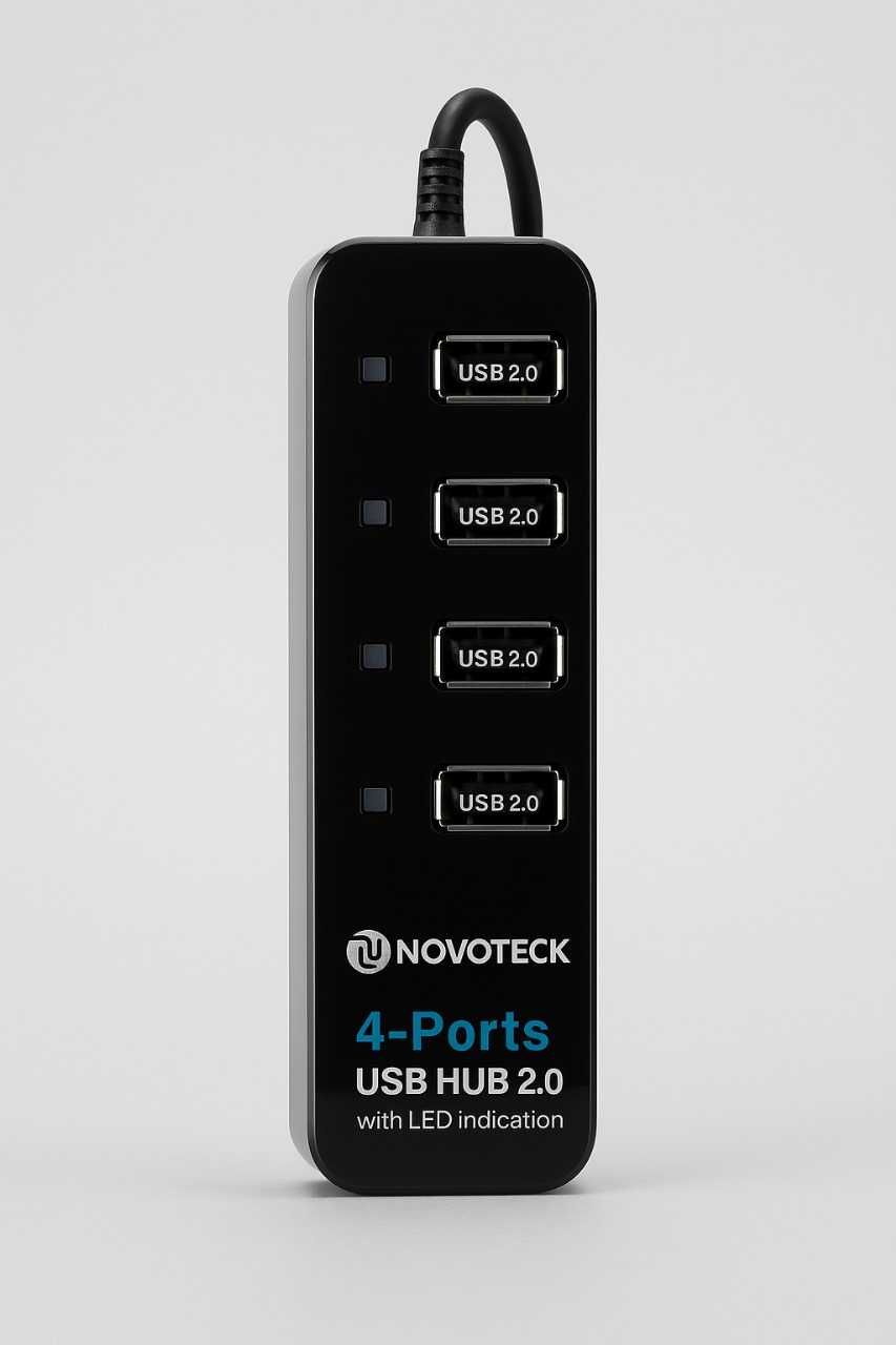 NOVOTECK 4-Port USB HUB 2.0 – Modelo HK-069