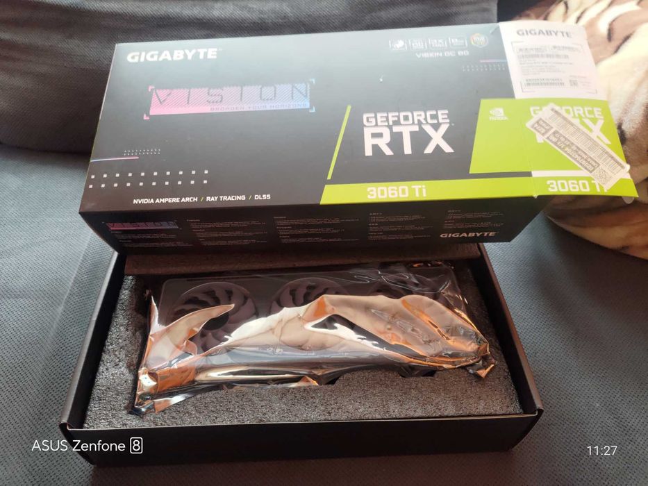 Karta Graficzna RTX 3060Ti Vision OC jak nowa