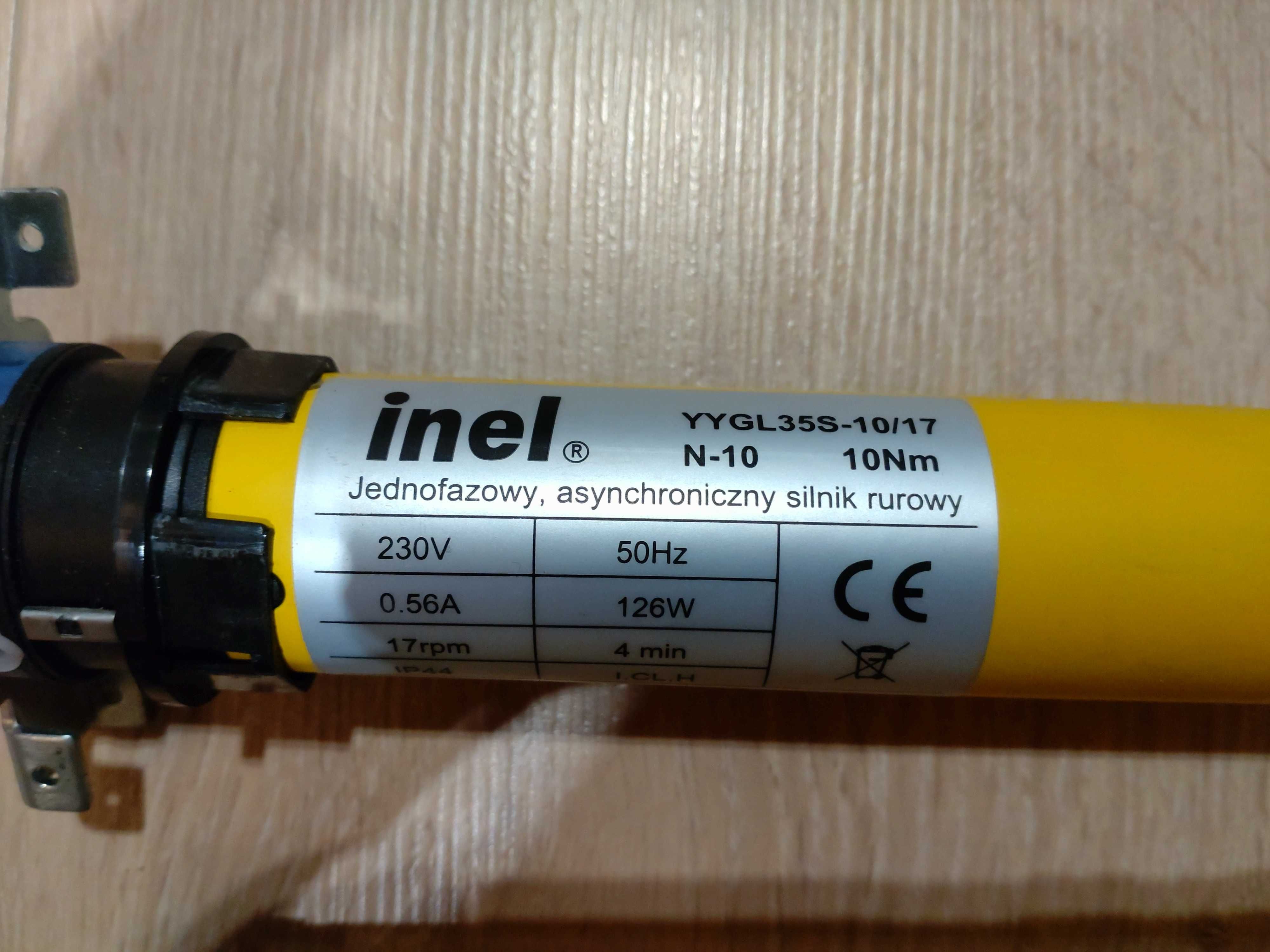 Silniki do rolet Inel N-10 (fi 40mm) i N-20 (fi 60mm)