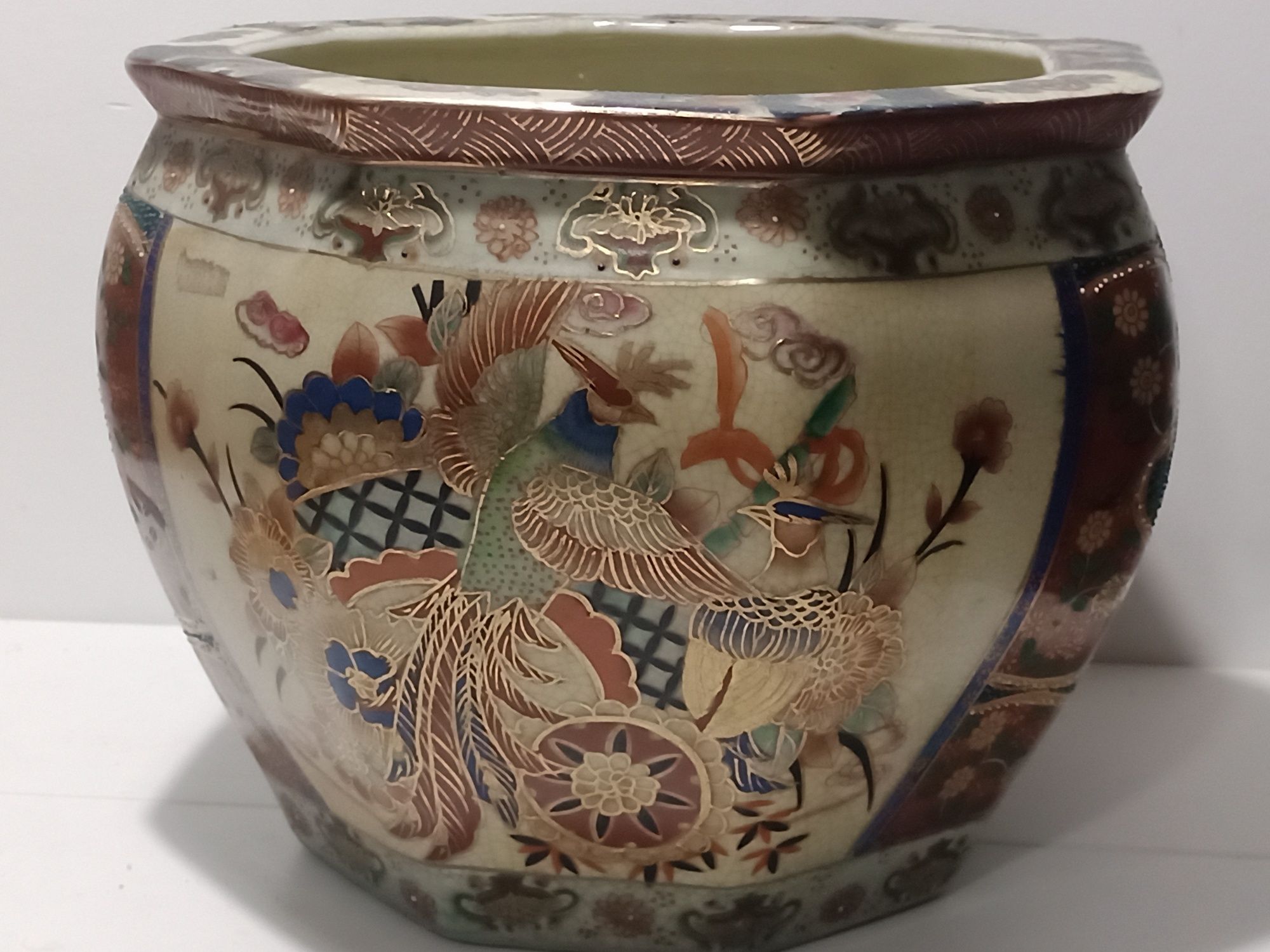 Aquário ou vaso chinês tipo Satsuma