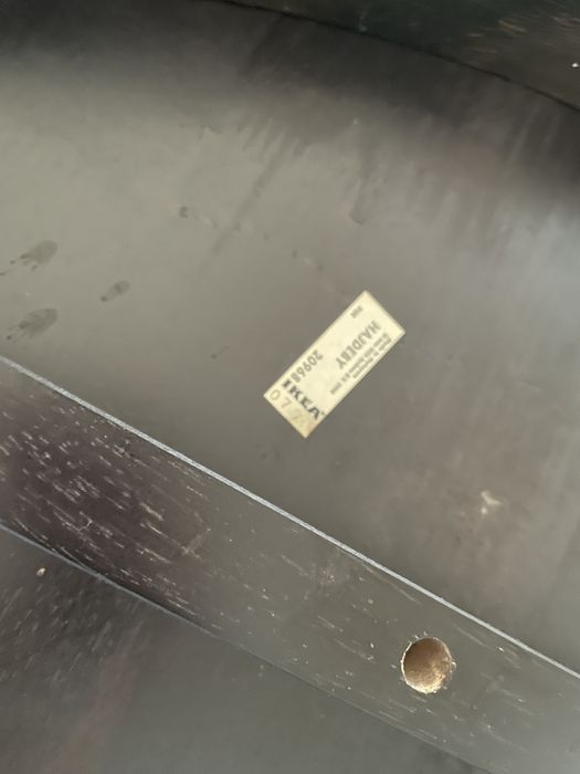 Duży okrągły stół ikea hajdeby - do renowacji