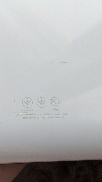 Не вмикається Планшет ASUS MemoPad