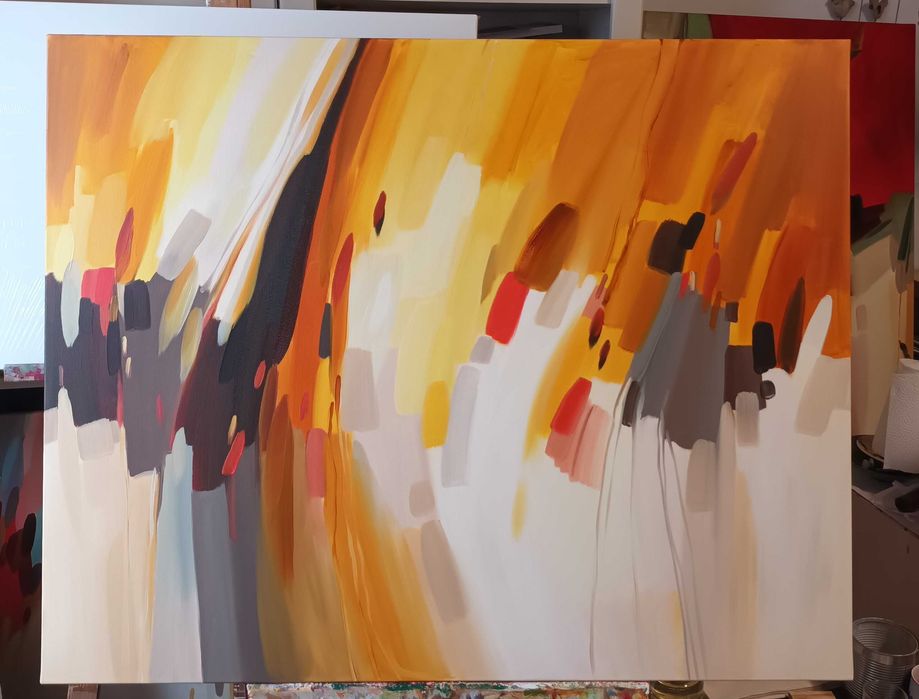 Quadro "Abstracto " 100x80cm, óleo sobre tela