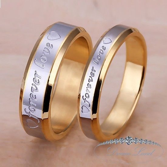 Парні каблучки, обручки для закоханих з нержавіючої медичної сталі