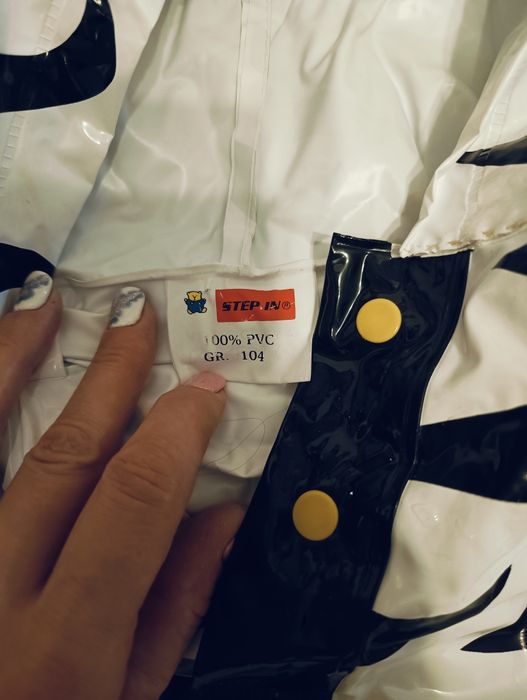Ponczo przeciwdeszczowe zebra r.104/110