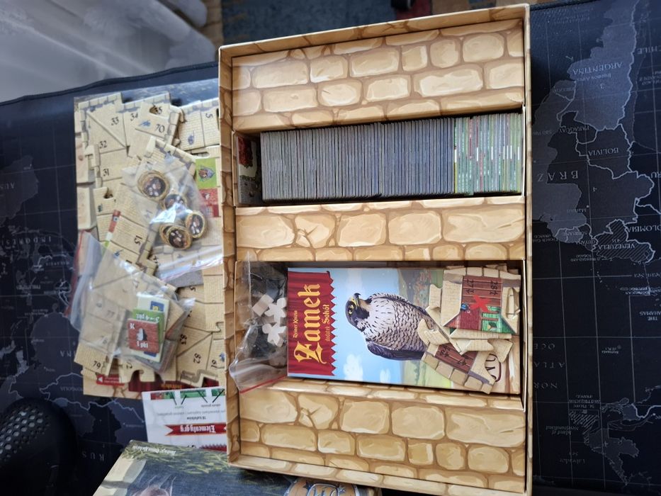 Gra planszowa Zamek z dodatkiem Sokół carcassonne na dwie osoby