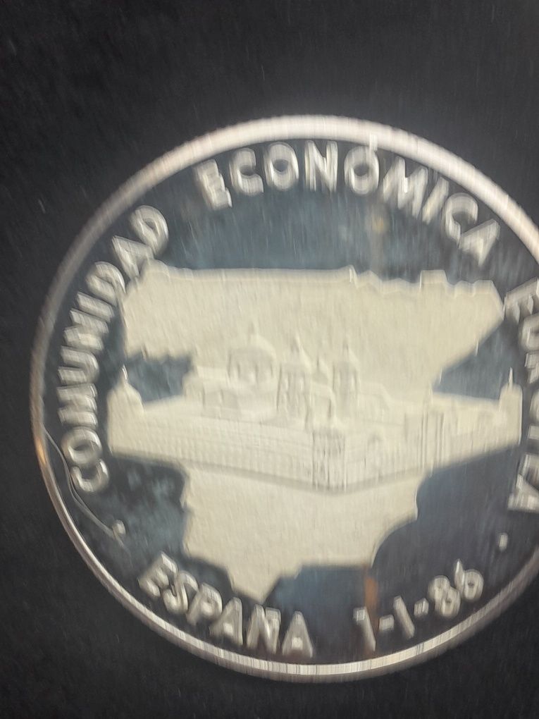 7 moedas em prata