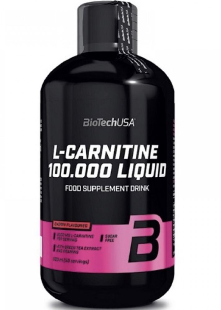 Biotech USA L-Carnitine 100.000 Liquid 500 мл, 30таб, 60таб  карнітин