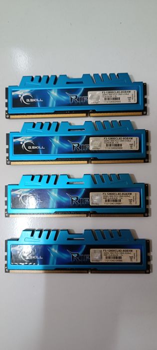 G.Skill RipJawsX 16 GB(4x4G) F3-12800CL8D-8GBXM DDR3-1600 RAM
