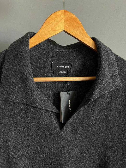 Новий вовняний светр-поло від Massimo Dutti розмір L