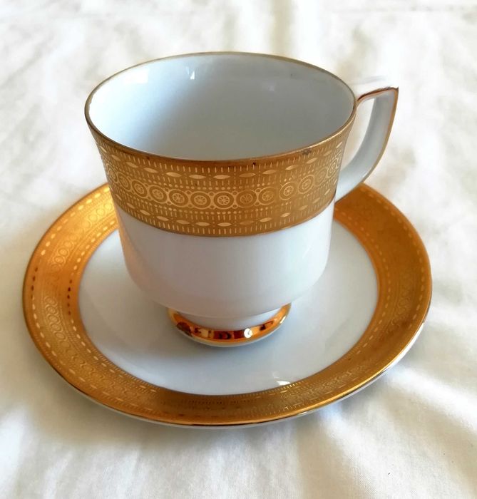 Chávena de café em porcelana fina Winterling Kirchenlamitz Bavaria