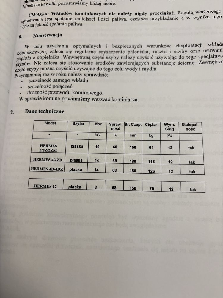 Wkład kominkowy kominek stalowy Unico Hermes 4z Modern 14kW