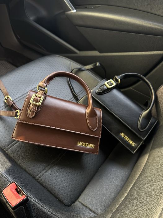 Сумка Jacquemus Le Chiquito Long Boucle Black. Сумка жакмюс