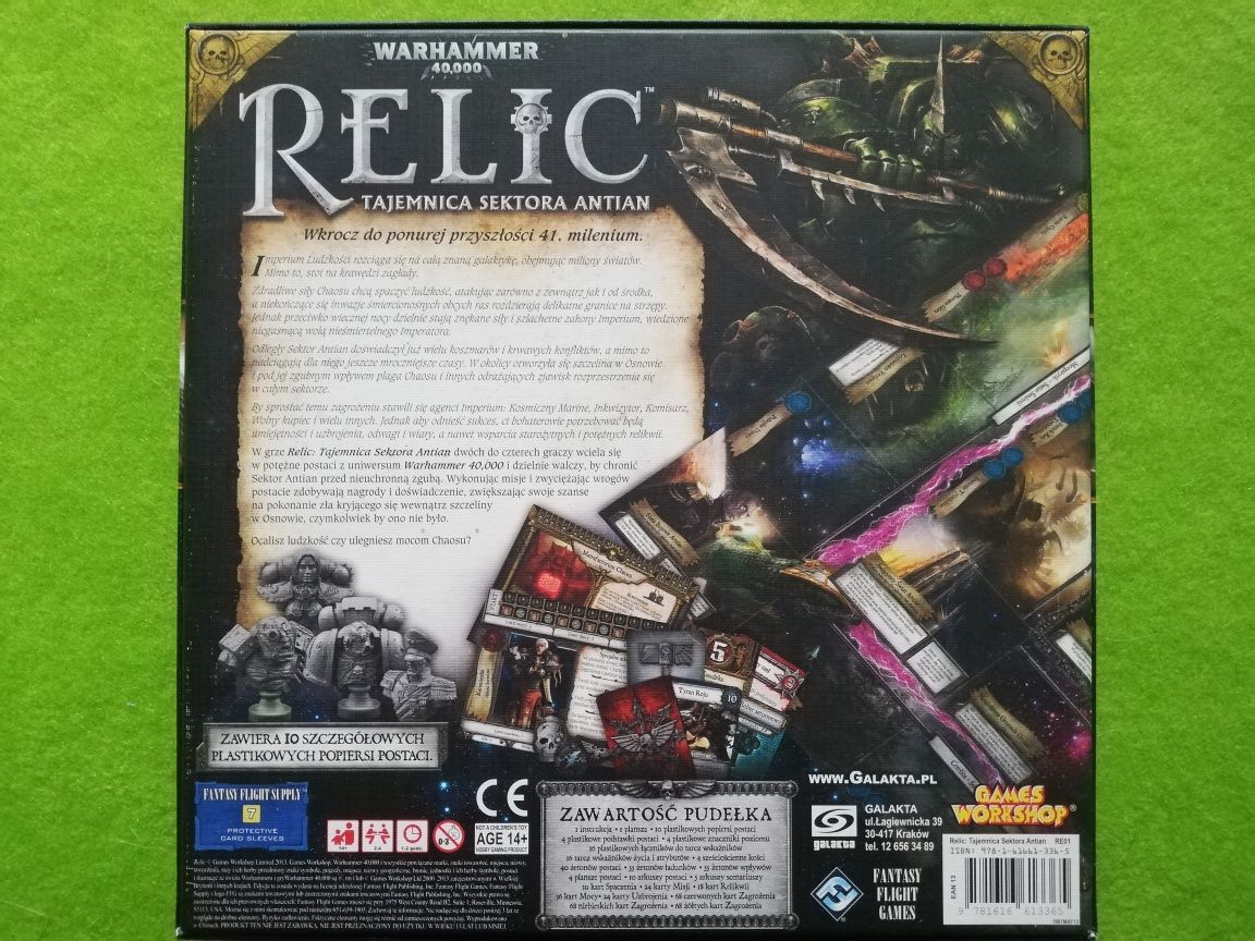 Talizman, Warhammer 40000,Relic tajemnica sektora antina gra planszowa