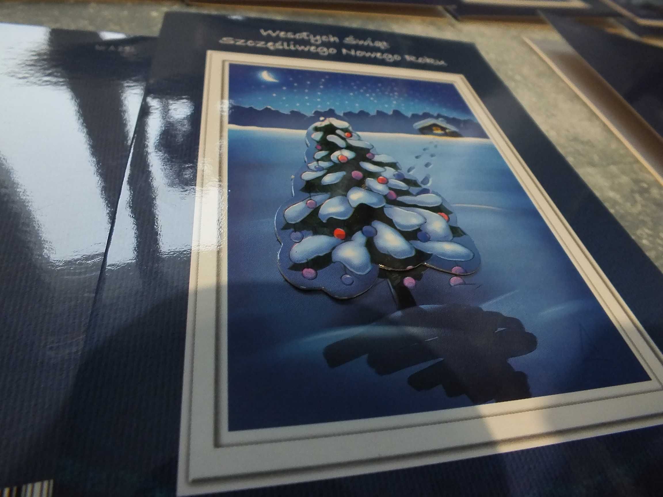 10szt. kartki pocztowe świąteczne Boże Narodzenie pocztówki NOWE 3D