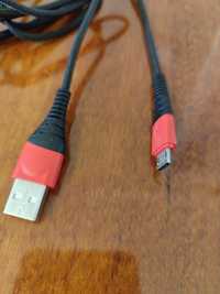 Kabel USB- microUSB. Dł. 2m.