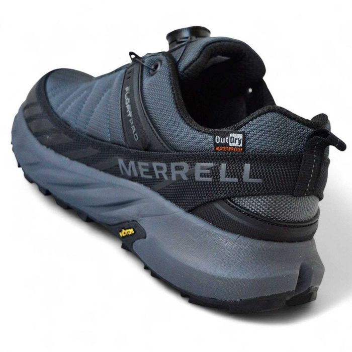 Merrell Flofit Pro boatm Waterproof Gray Black кросівки чоловічі термо