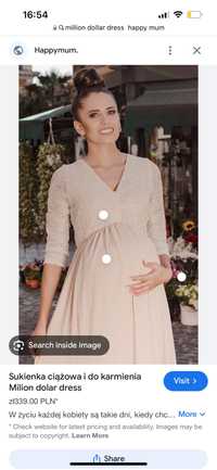 Sukienka ciążowa / do karmienia elegancka XL happymum million dollar
