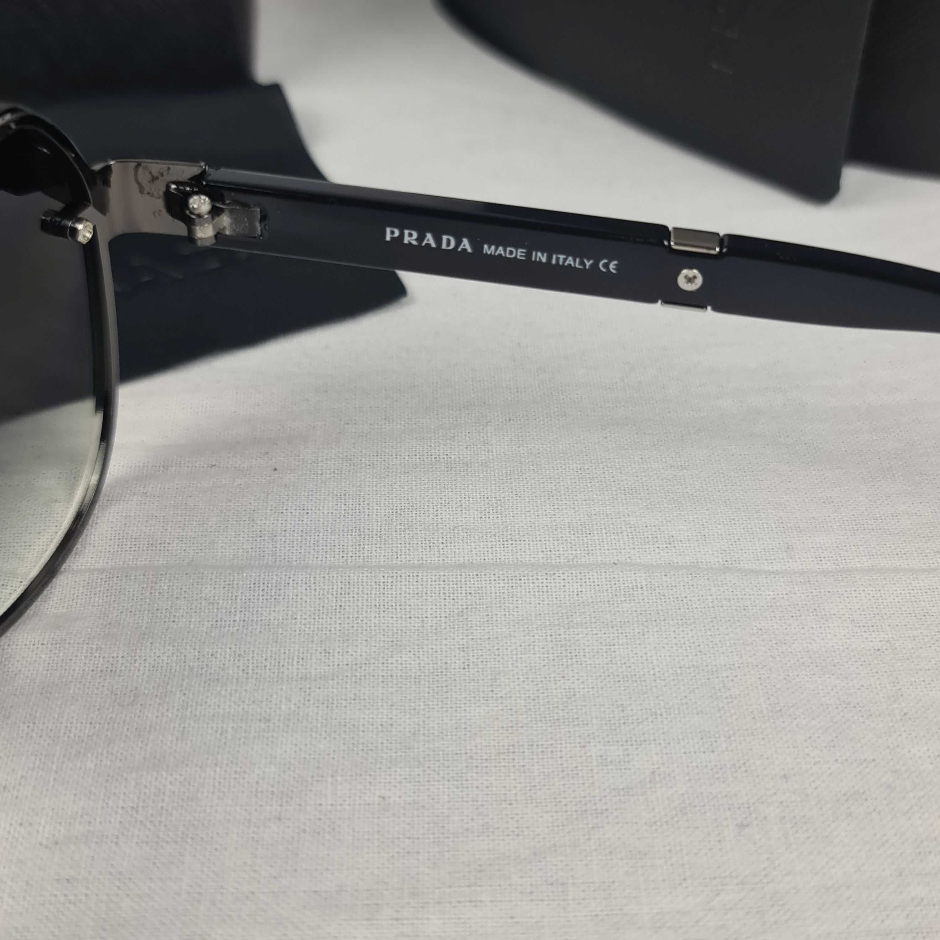 Okulary przeciwsłoneczne Zestaw Prada S logowane pudełko nowość lato