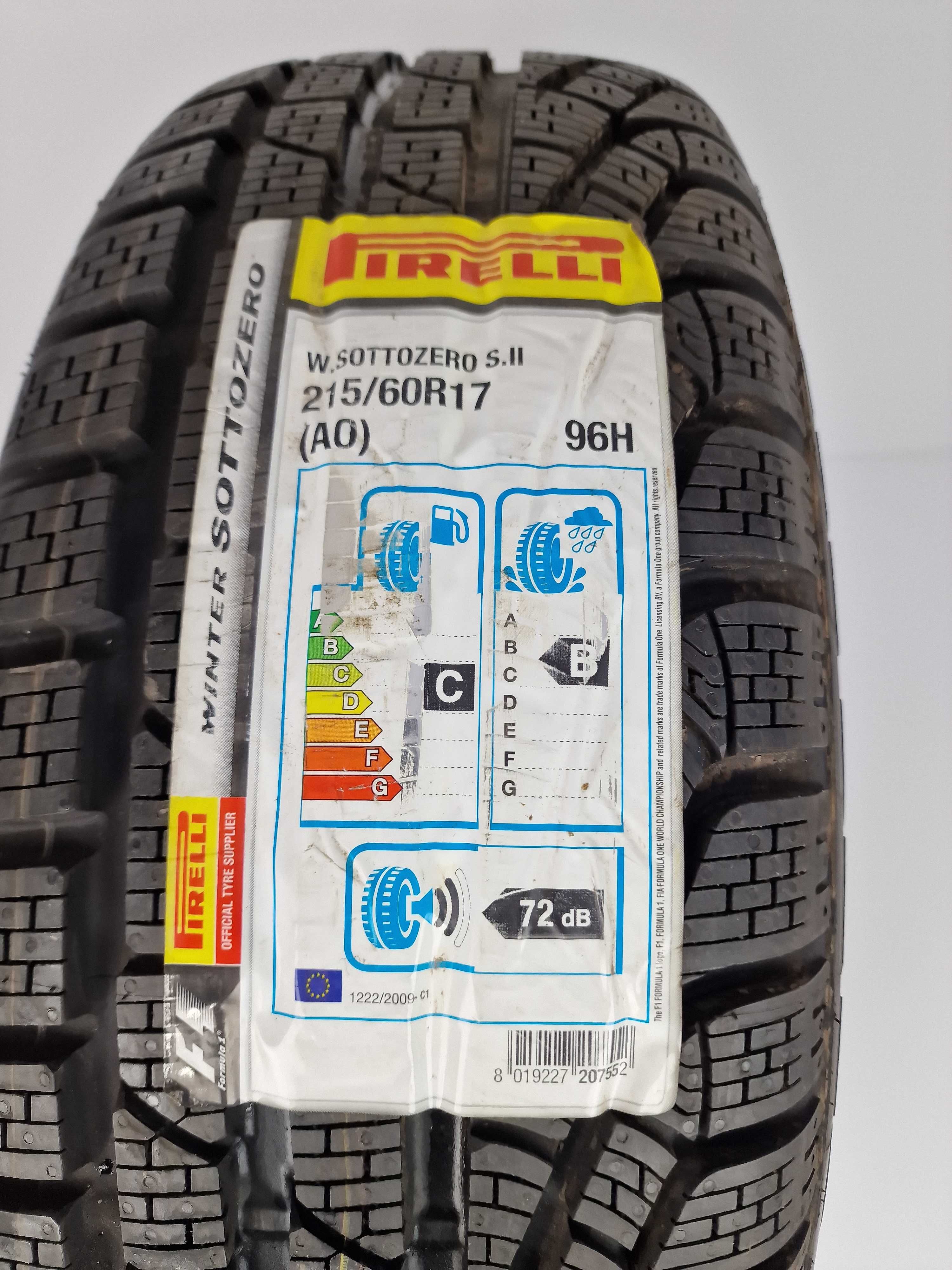 FABRYCZNIE NOWE Opony Pirelli Winter Sottozero Serie II - 215/60/17