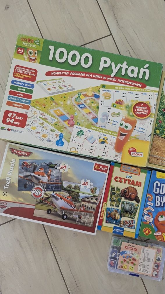 Zestaw gier i puzzli edukacyjne