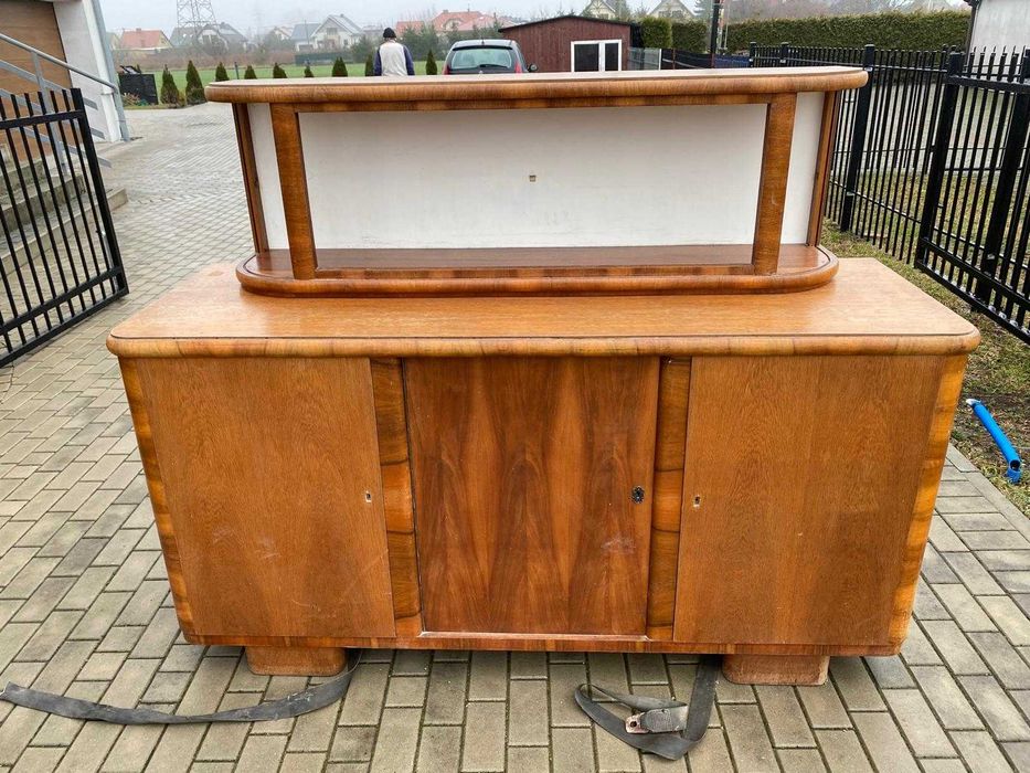 meble PRL komoda, witryna