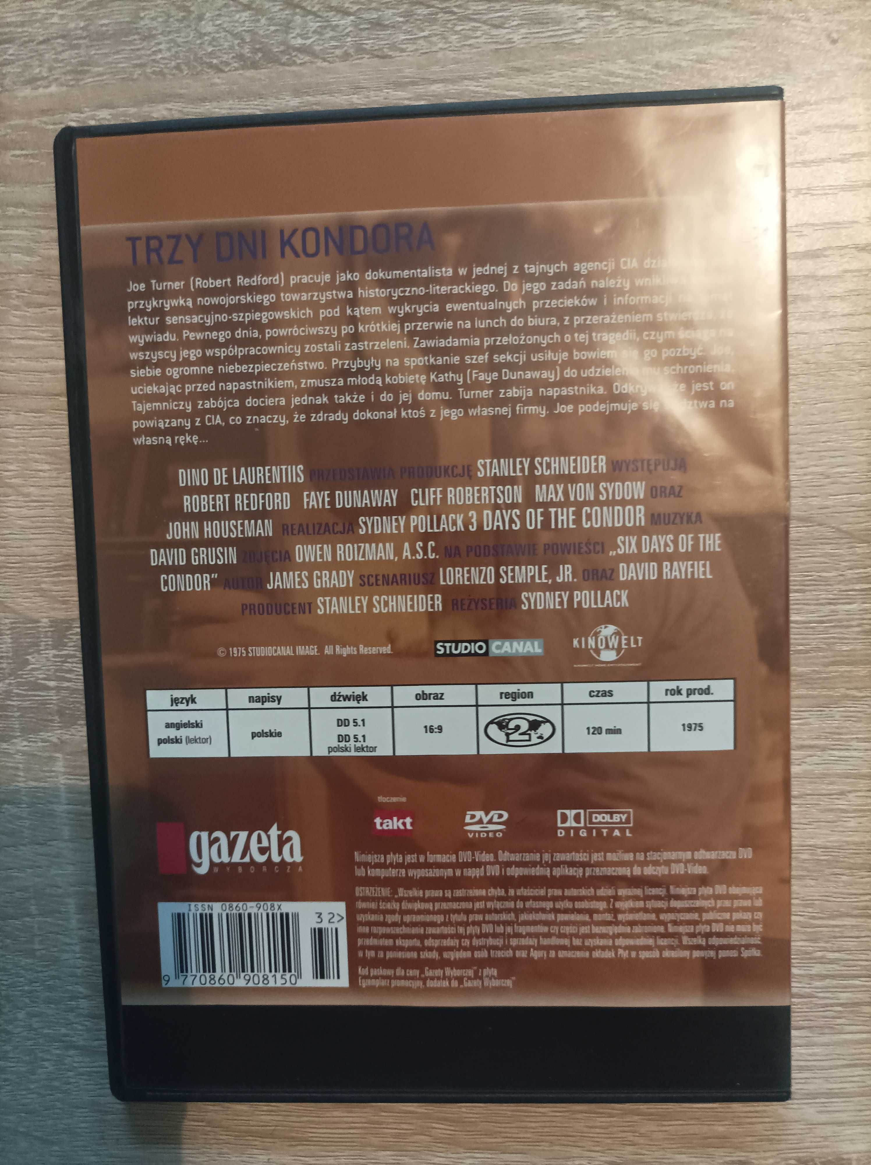 Film DVD Trzy Dni Kondora