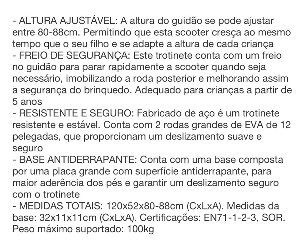 Trotinete rosa NOVA