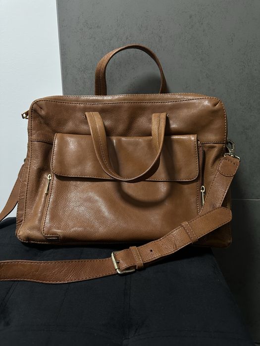 Сумка під ноутбук, документи. Унісекс. Ручна робота, шкіра