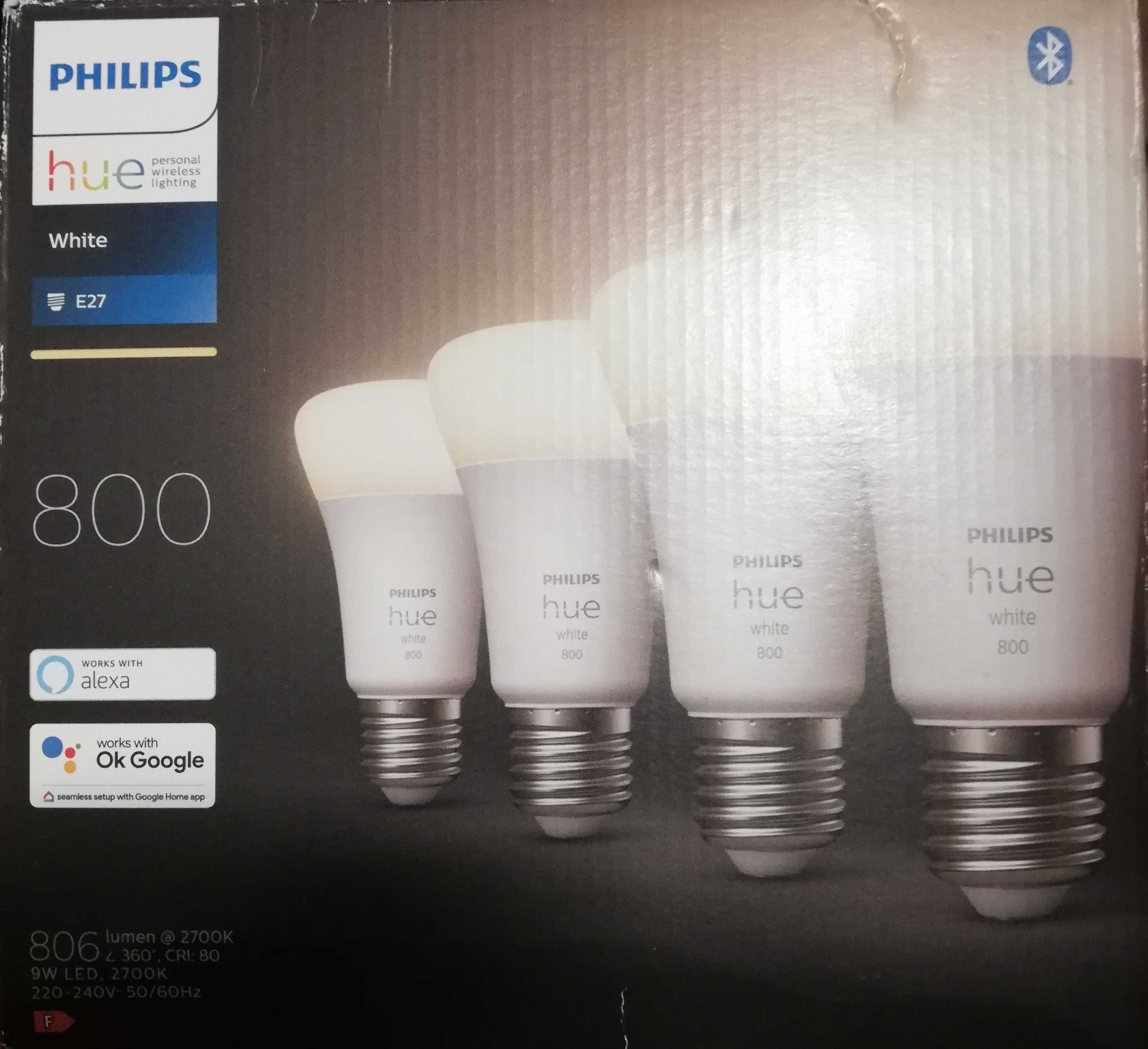 Philips Hue white - dwie żarówki E27 światło białe 806 lm