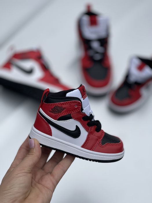 Дитячі ботинки Nike Air Jordan Red Black Mid р.22-25, 36