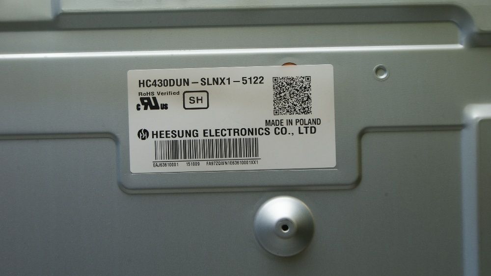 Logika t-con LG 43lf510v od matrycy HC430DUN lub EUN ozn. 370C-0532A