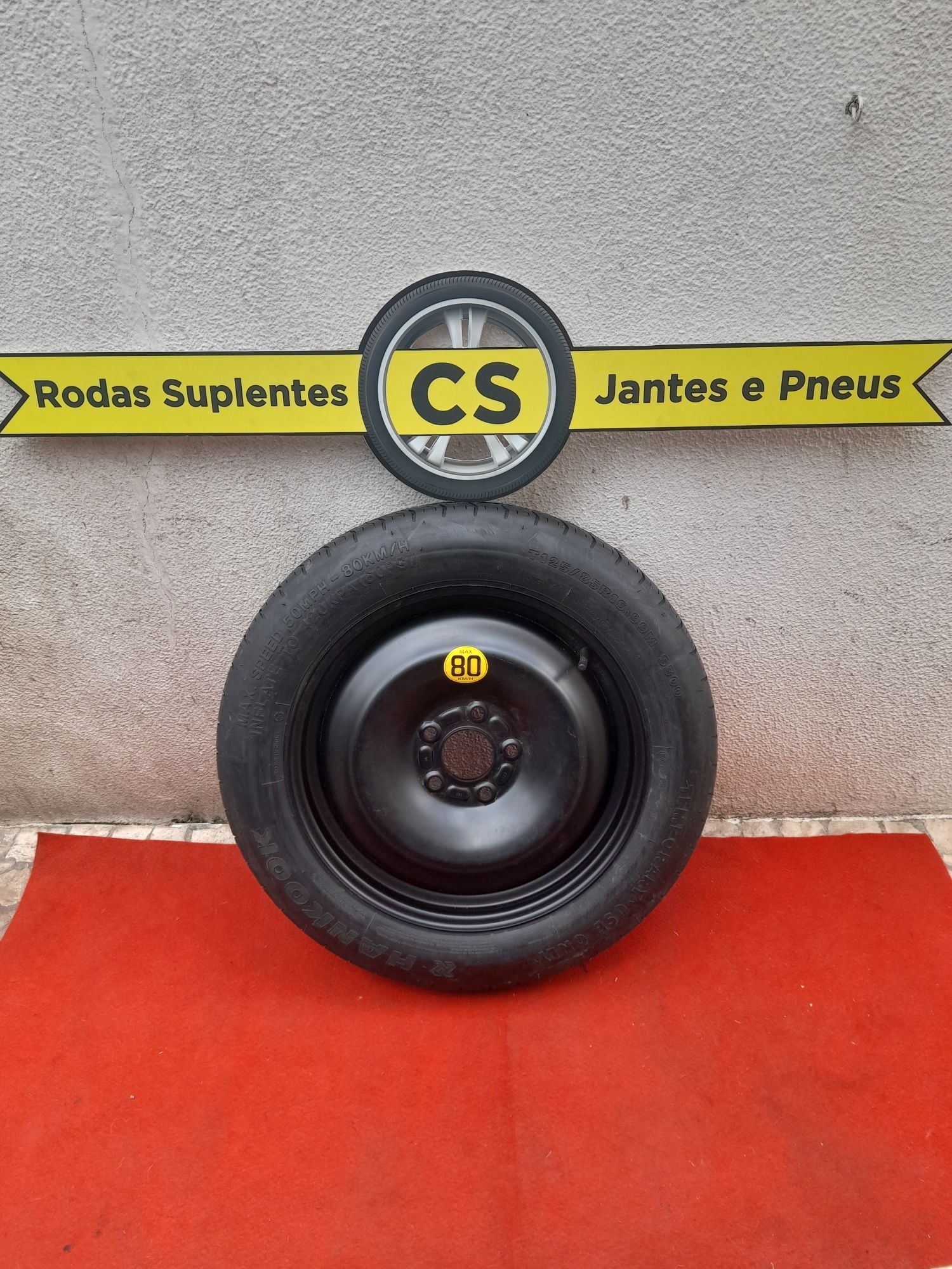 Roda  suplente 16 5x108 Ford Volvo, pneu fino de emergência Focus V40