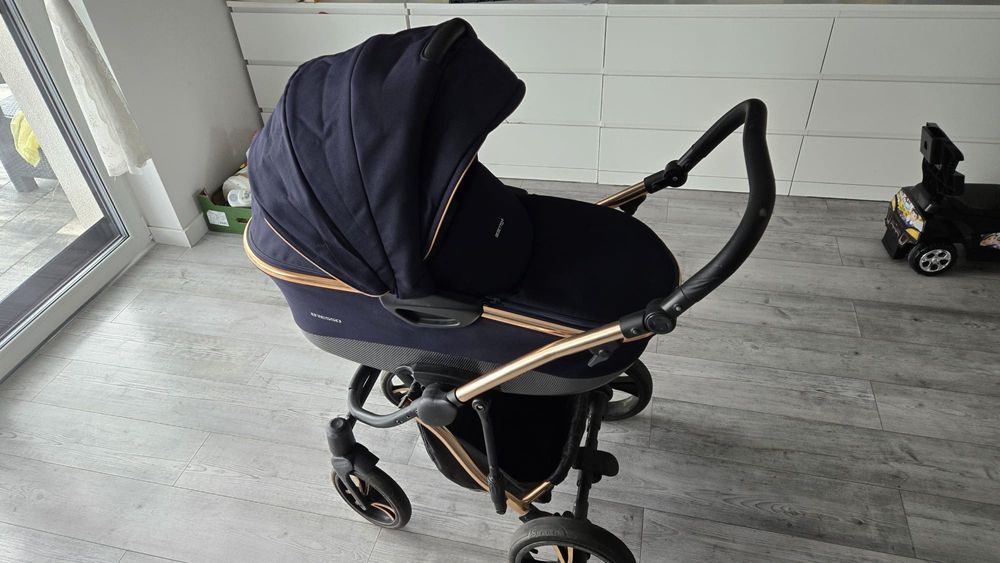 Wózek 2w1 Bebetto Bresso Premium Class - Stella - granatowy