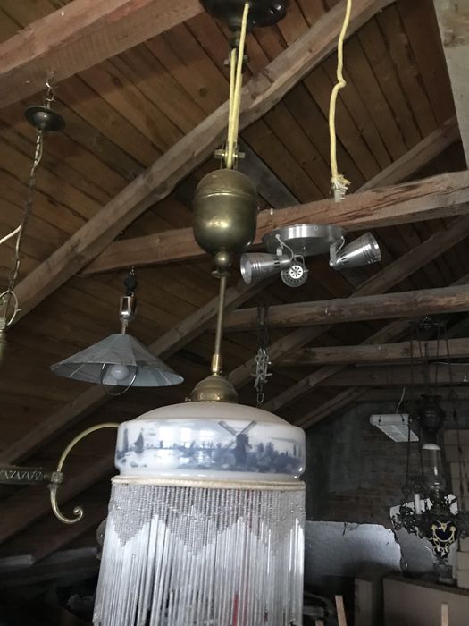 Lampa wisząca  do kuchni antyk rustykalna