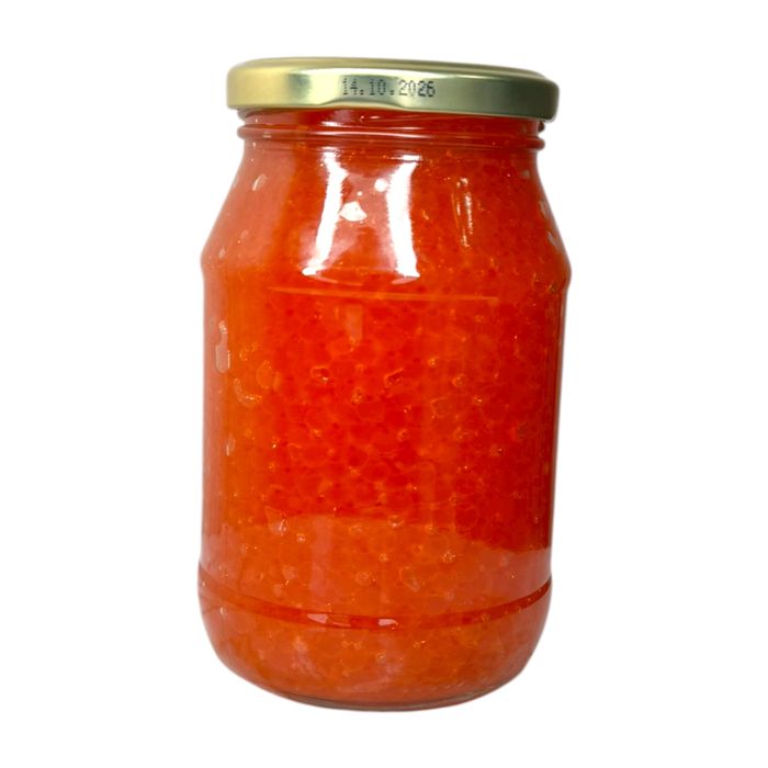 Икра красная лососевая (имитация) "Рыбанов" 440 грамм (Стекло+крышка)