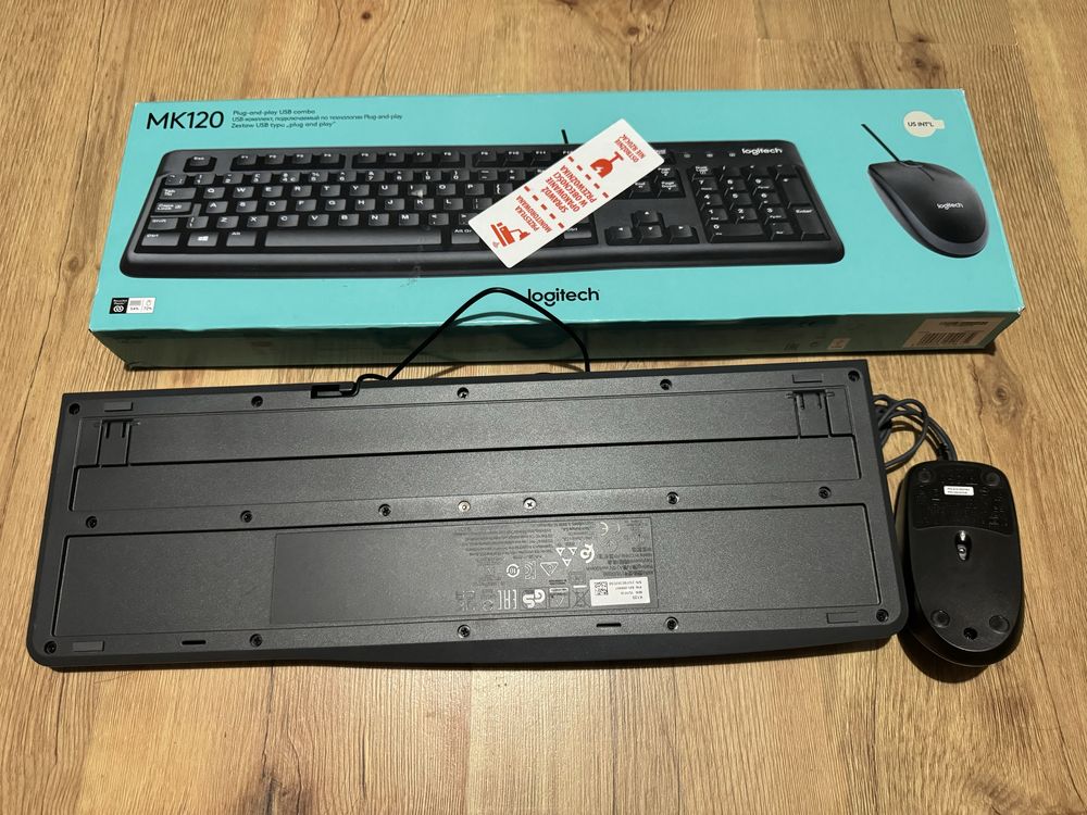 Klawiatura i mysz przewodowa Logitech MK120