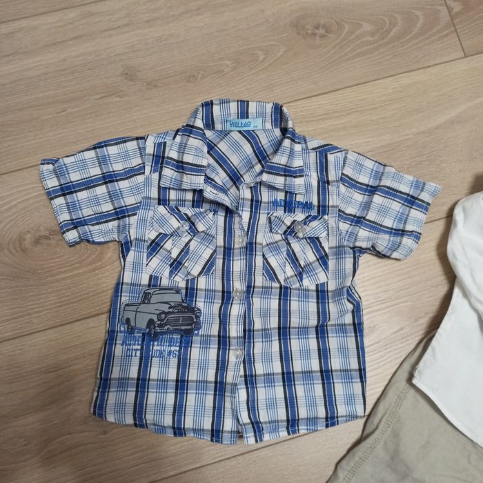 Zestaw koszula spodnie rozmiar 86-92 galowy wizytowy