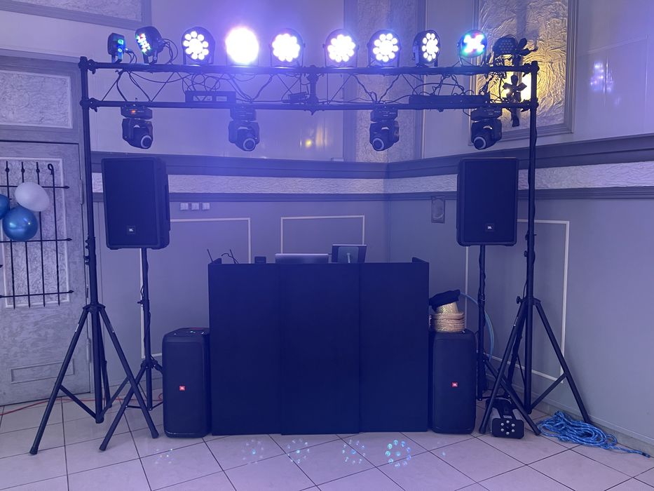 Glowy ruchome Fractal Mini LED Gobo Spot 60W - 4 sztuki
