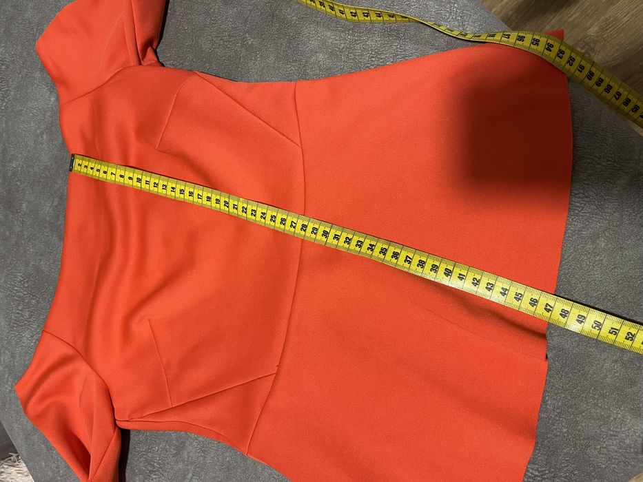 Bluzka hiszpanka czerwona h&m bez ramiączek