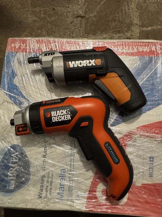 Міні шуруповерт, worx, black decker, шуруповерт