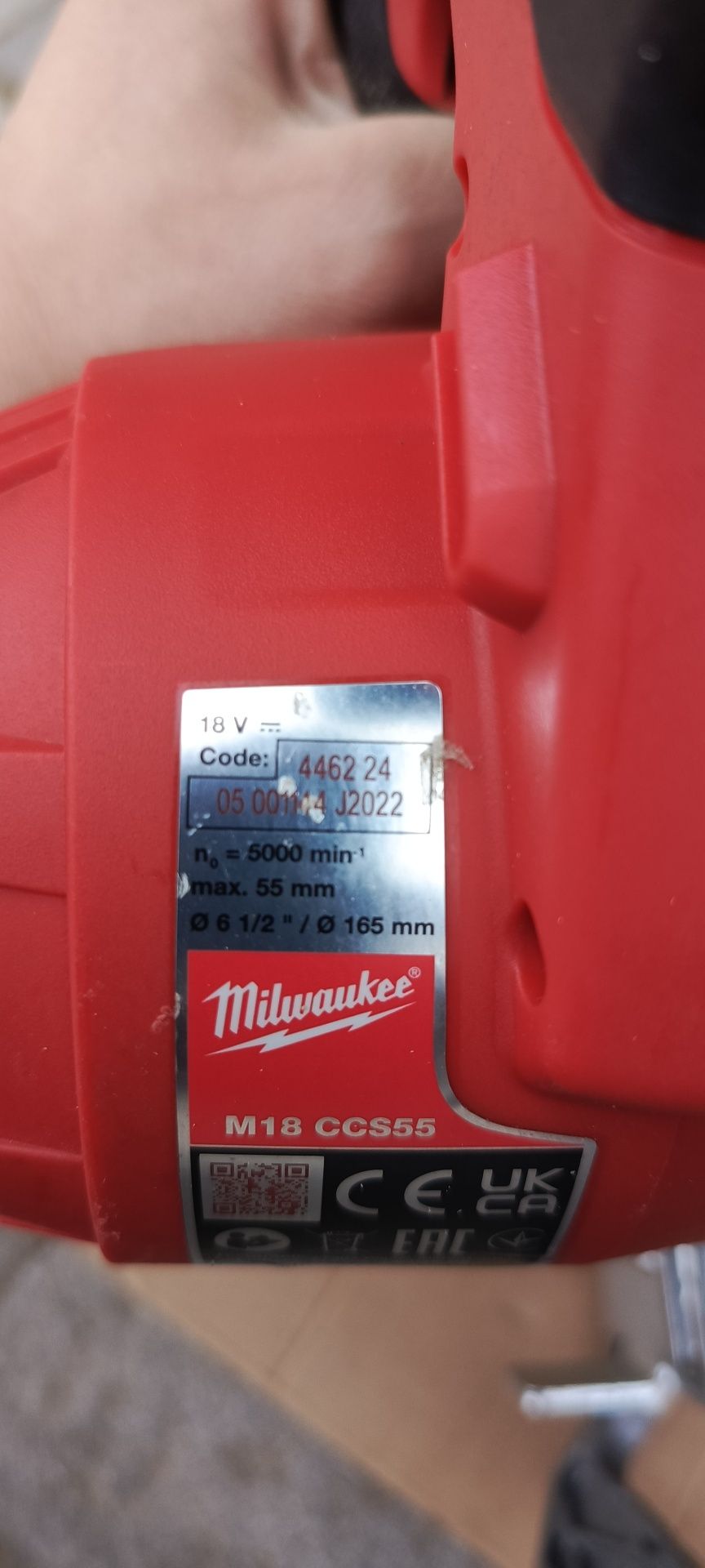 Pilarka tarczowa Milwaukee m18 ccs55