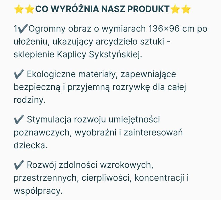 Puzzle trefl 6000 kaplica Sykstyńska