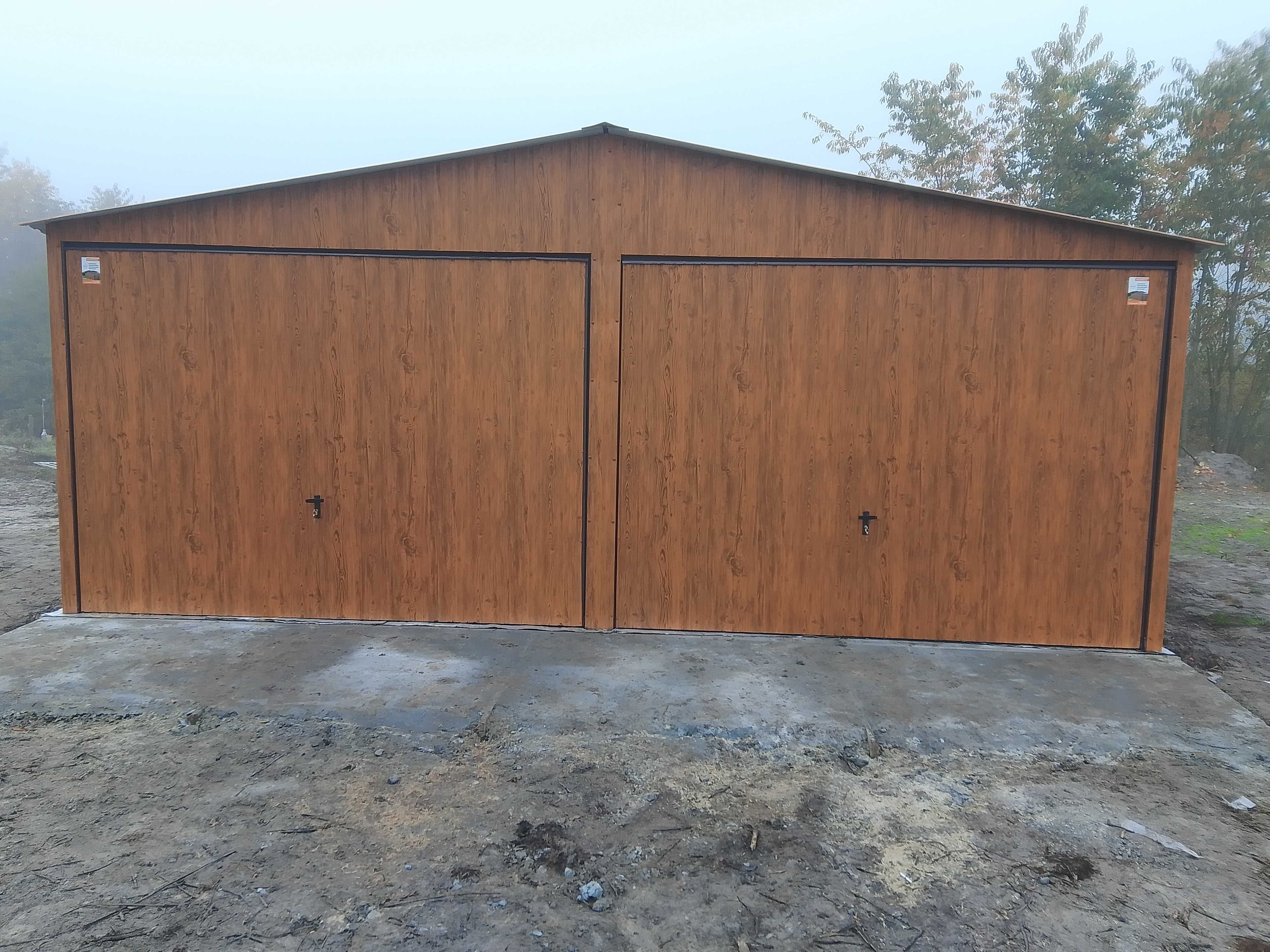 Garaż blaszany 6x5 Dwuspadowy