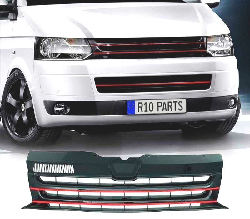 GRELHA VOLKSWAGEN VW T5 MULTIVAN CARAVELLE 09-15 VERMELHO