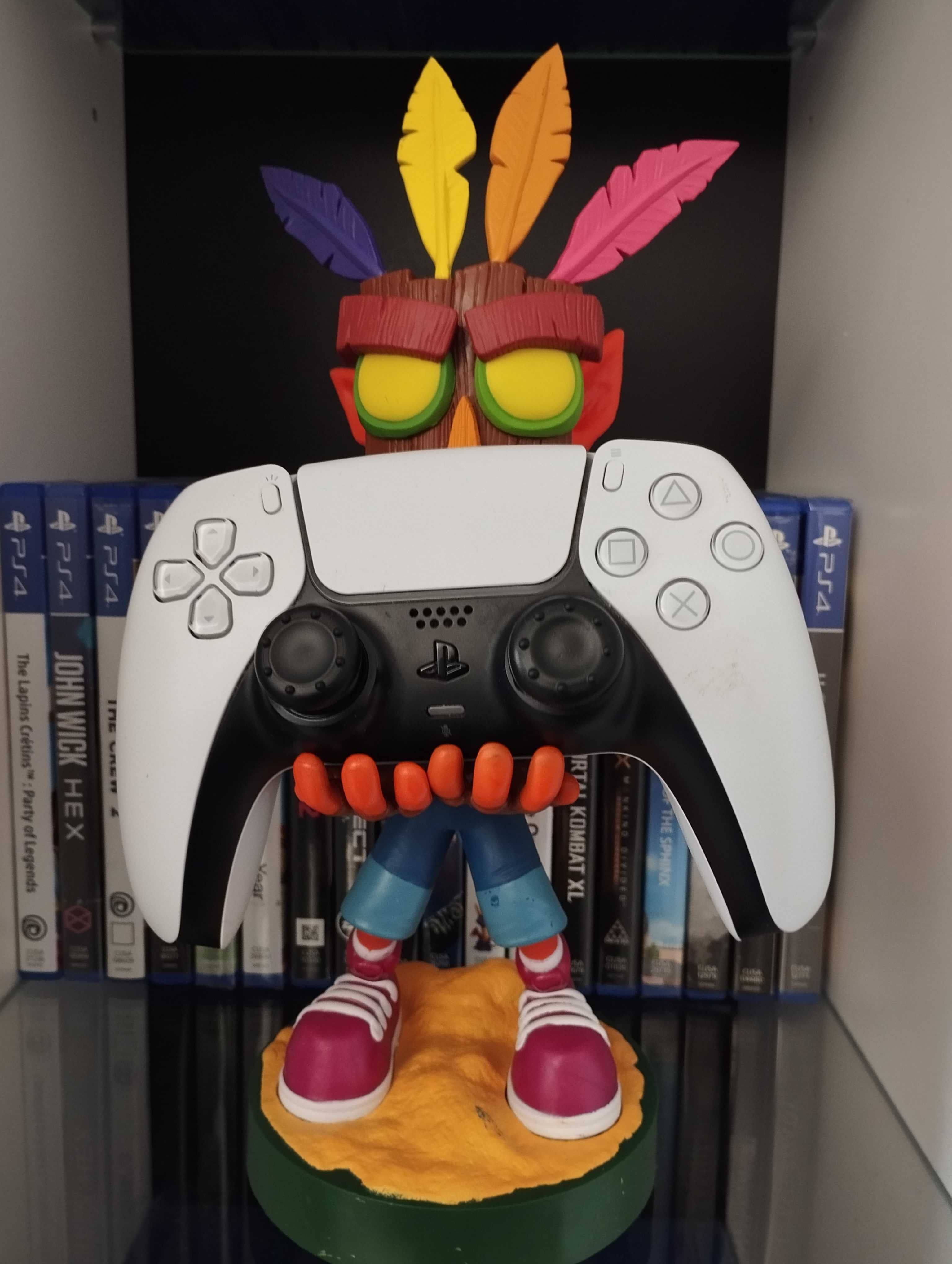 Stojak Podstawka Na Pada PS4/PS5 Playstation Crash Aku Aku