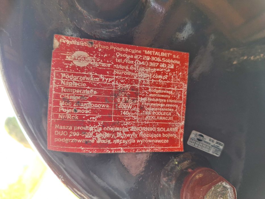 Bojler 140l podgrzewacz