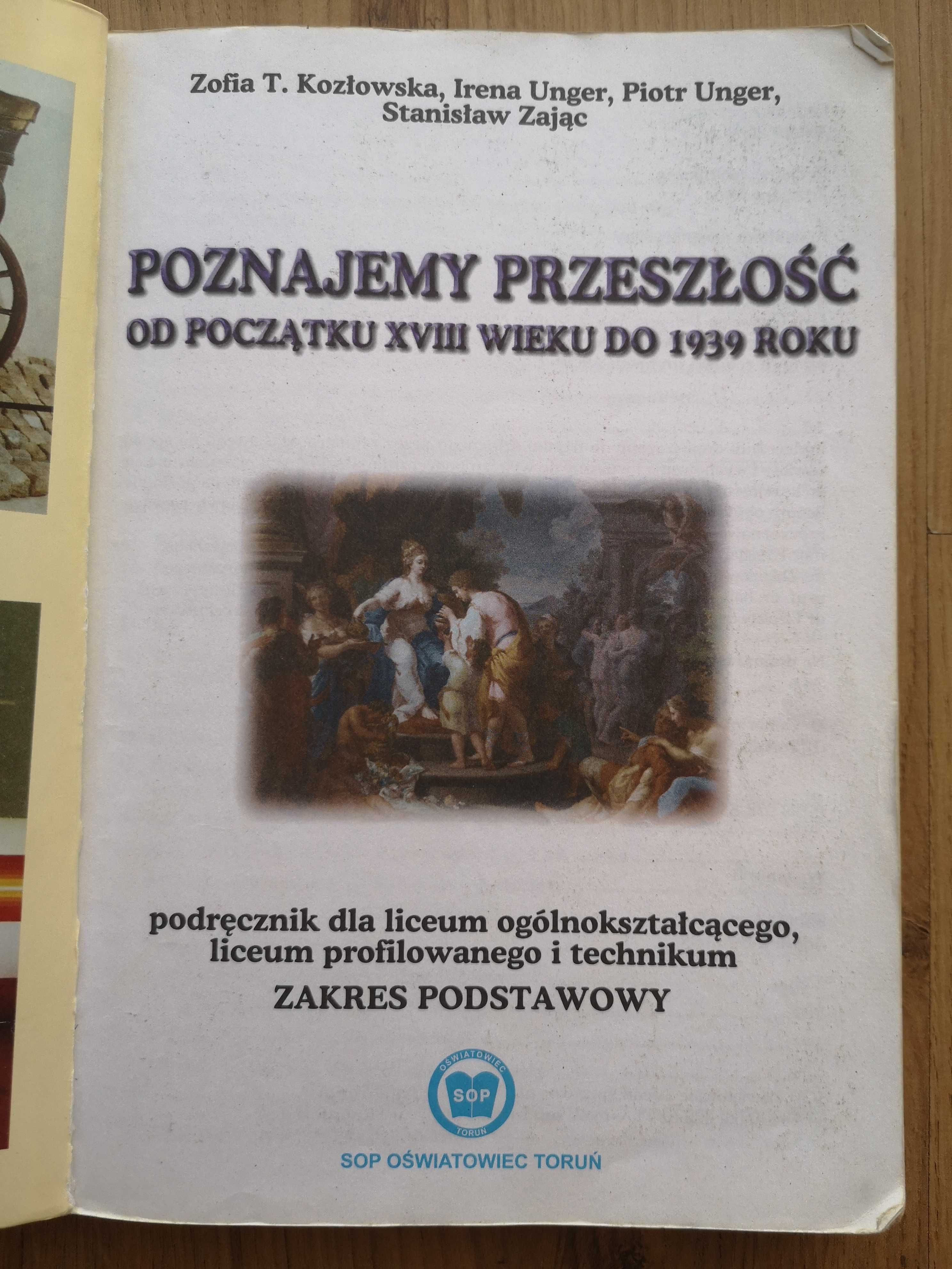 Podręcznik Poznajemy przeszłość od początku XVIII wieku do 1939 roku