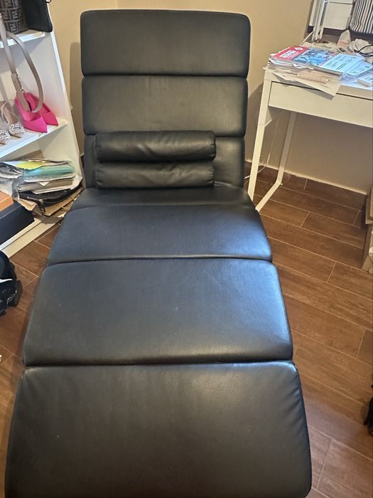 Szezląg czarny ekoskóra